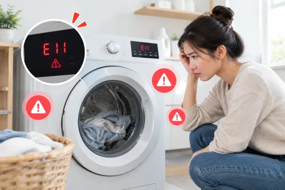 Máy Giặt Báo Lỗi Liên Tục? Tổng Hợp Các Mã Lỗi Thường Gặp Và Cách Xử Lý
