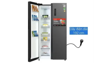 Tủ lạnh Toshiba Inverter 555 lít Side By Side GR-RS696WI-PMV(60)-AG 