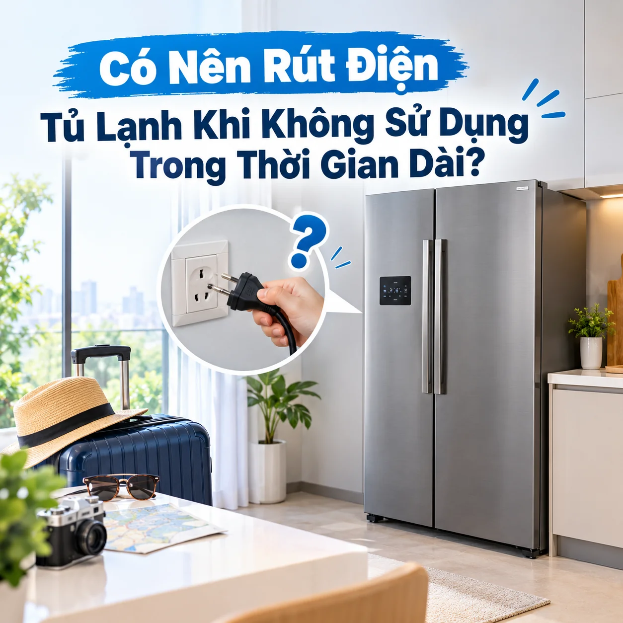 C&oacute; N&ecirc;n R&uacute;t Điện Tủ Lạnh Khi Kh&ocirc;ng Sử Dụng Trong Thời Gian D&agrave;i?