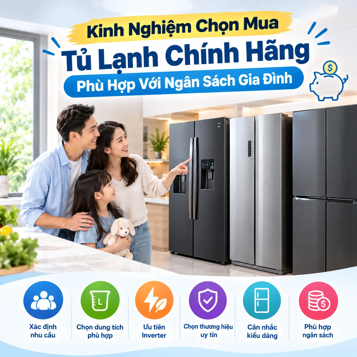 Kinh nghiệm chọn mua tủ lạnh chính hãng